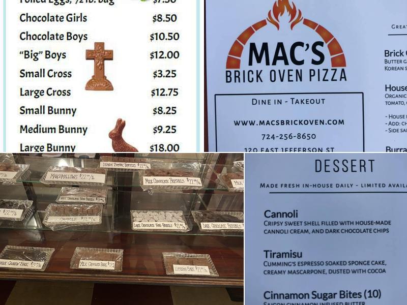 Cummings Candy & Coffee Menu