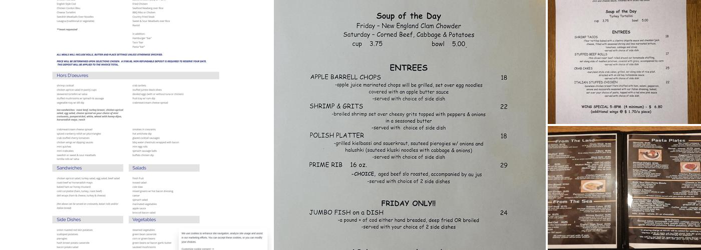 Monroe Hotel Menu