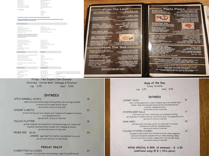 Monroe Hotel Menu
