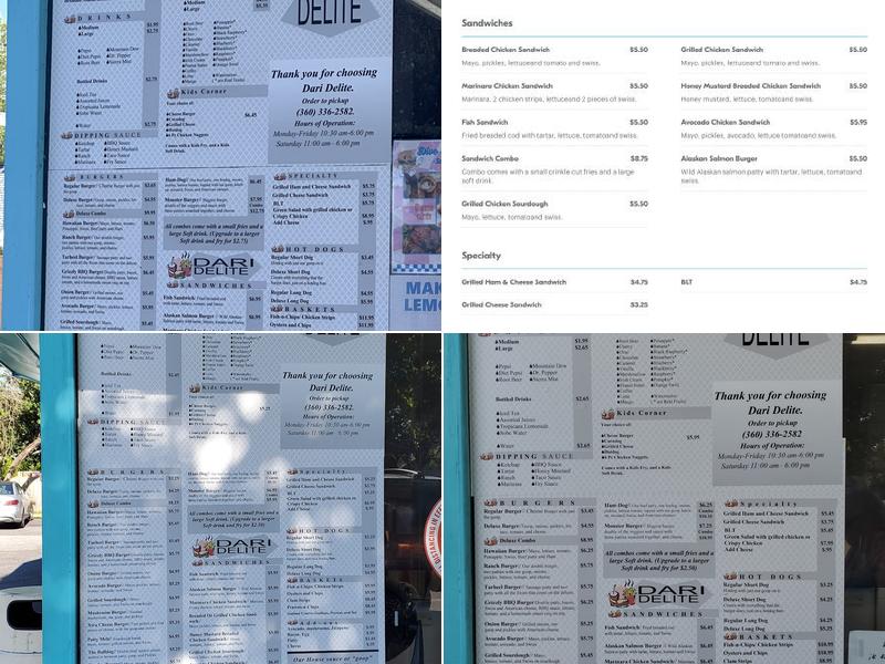 Dari Delite Menu