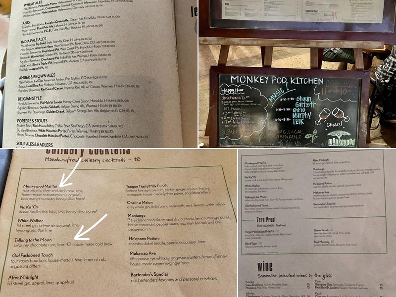 Monkeypod Kitchen by Merriman Menu