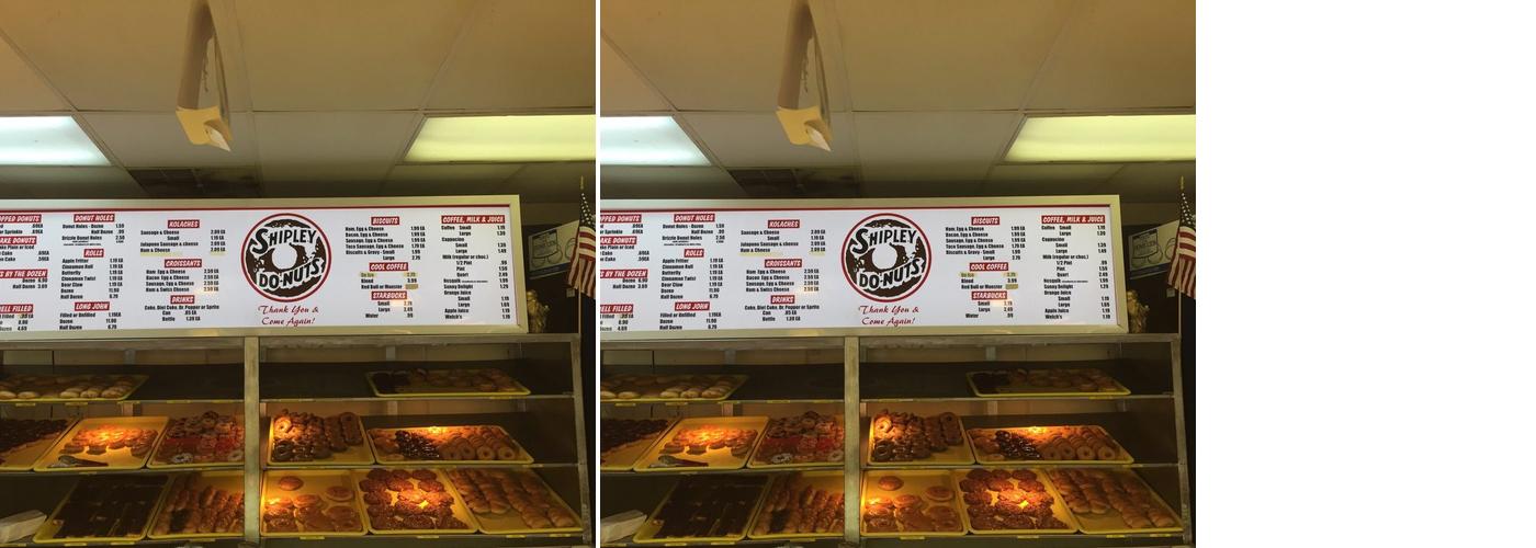 Shipley Do-Nuts Menu