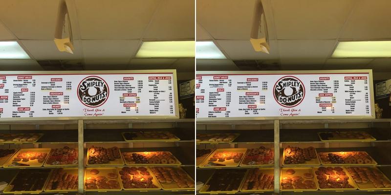 Shipley Do-Nuts Menu