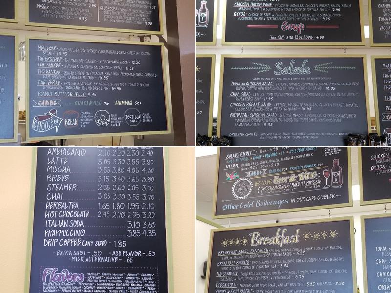 Weeds Cafe Menu