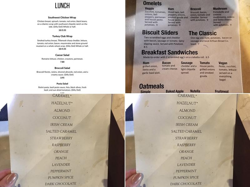 Mela Coffee Roasting Co. Menu