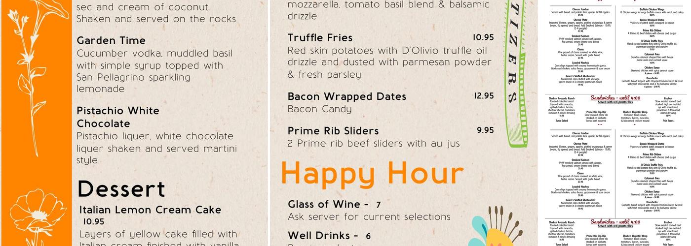Tastebuds Menu