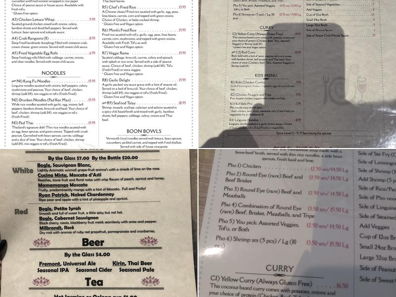 Spring Lotus Restaurant Menu