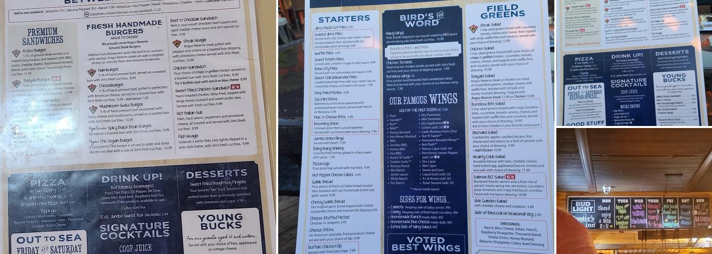 Hunter's Inn Menu
