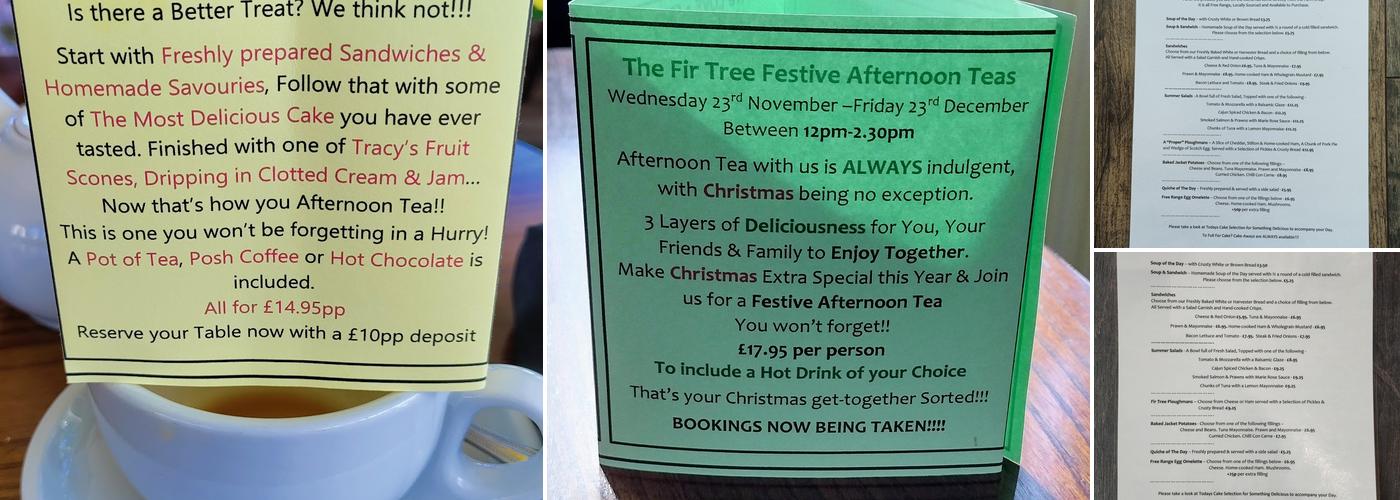 Fir Tree Farm Shop & Cafe Menu