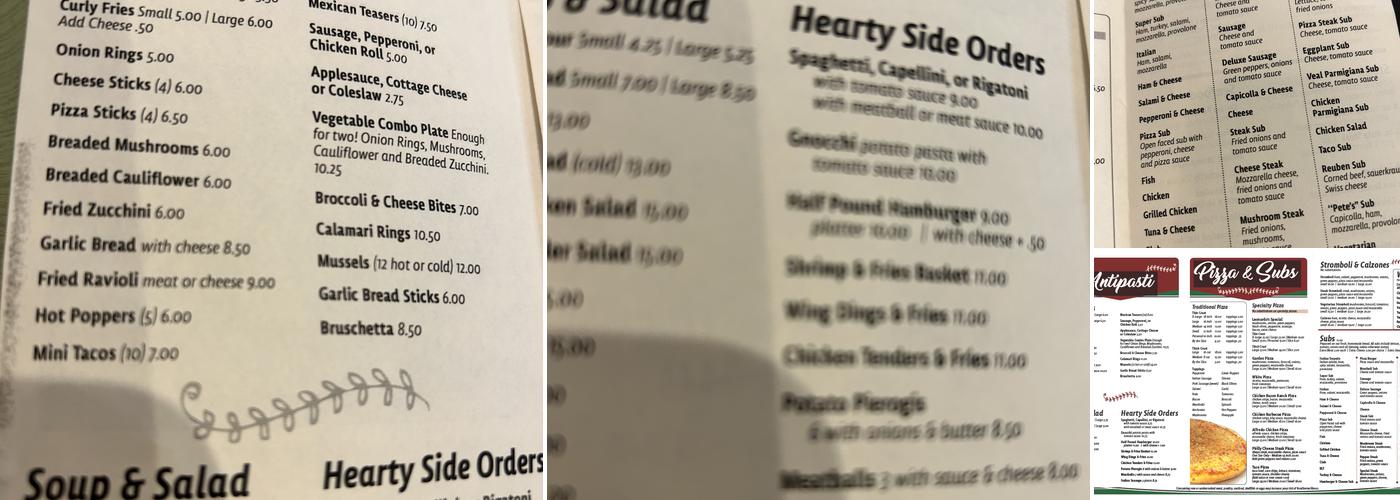 Leonardo's Restaurant Menu