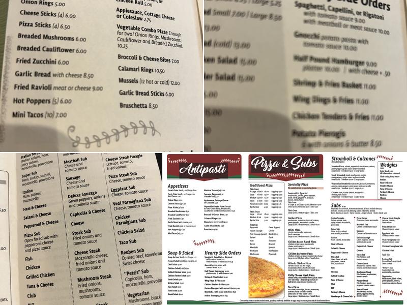 Leonardo's Restaurant Menu
