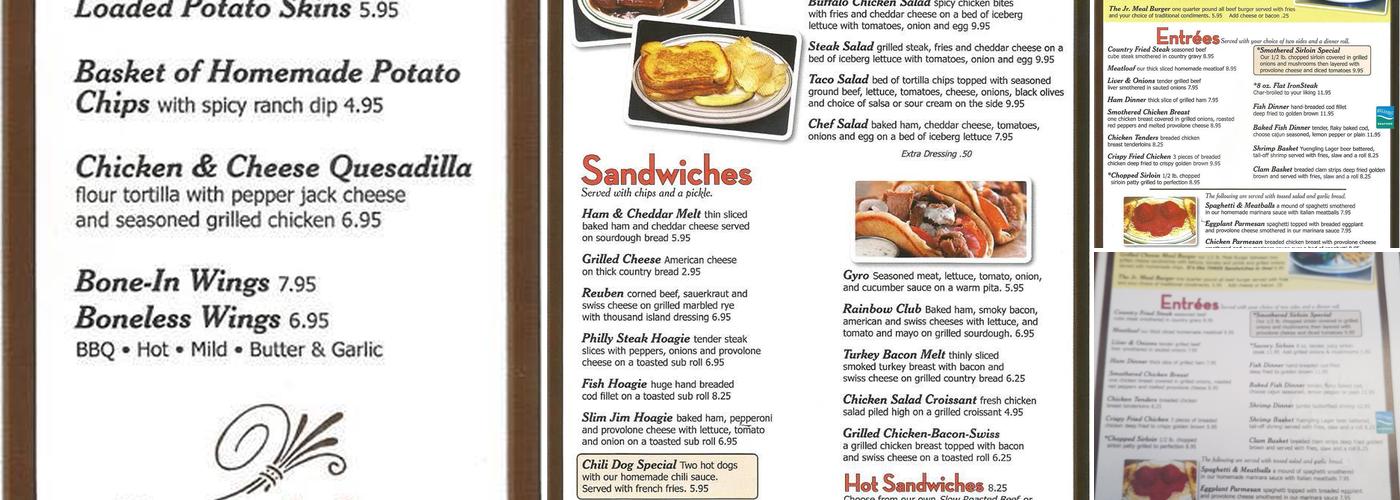 Rainbow Valley Restaurant Menu