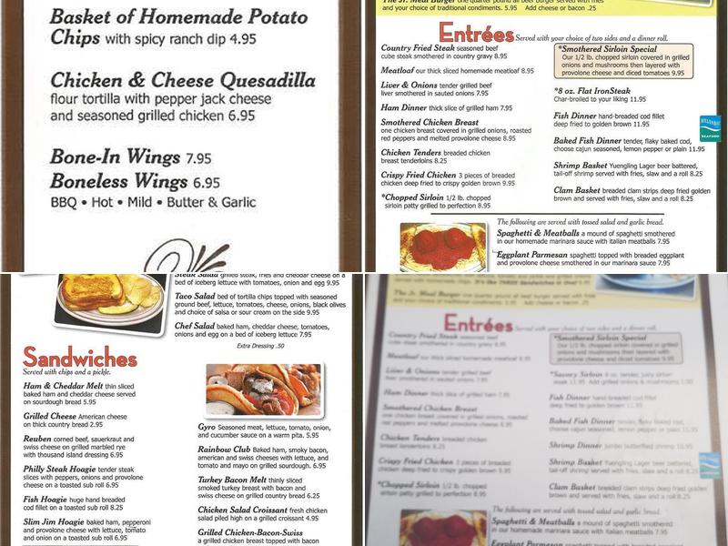 Rainbow Valley Restaurant Menu