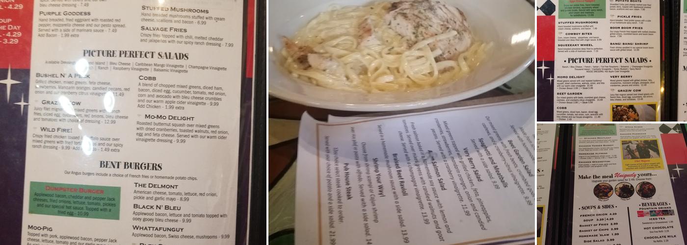 The Bent Fork Menu