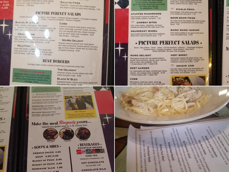 The Bent Fork Menu