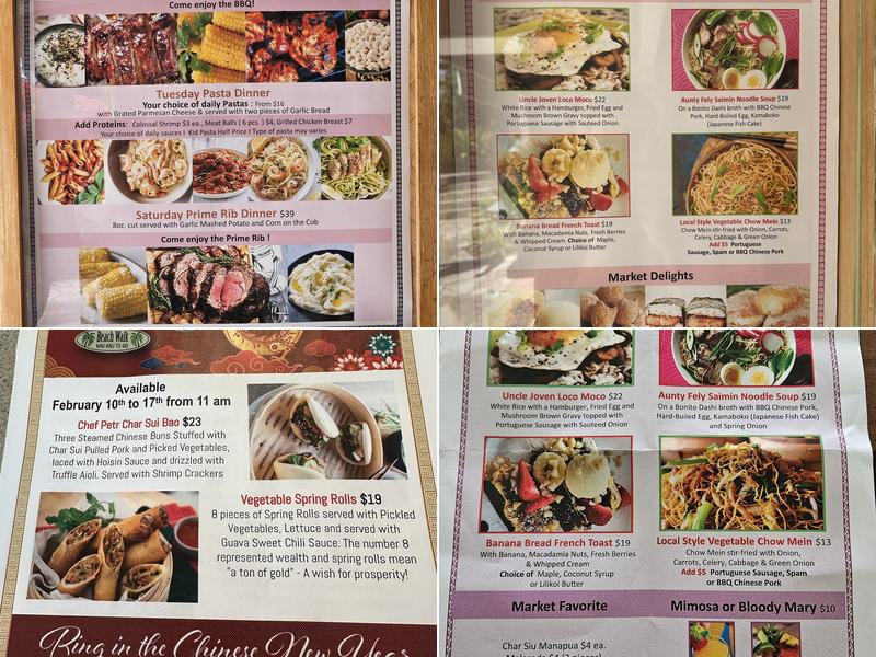 Beachwalk Market & Pantry Menu