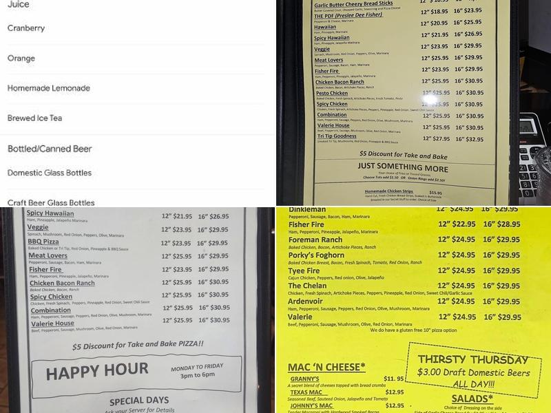 Pub 97A Menu