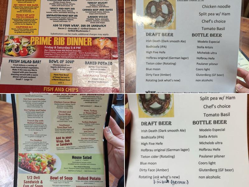 The Soup Cellar Menu