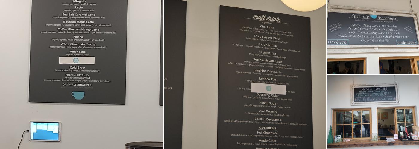 J5 Coffee Menu