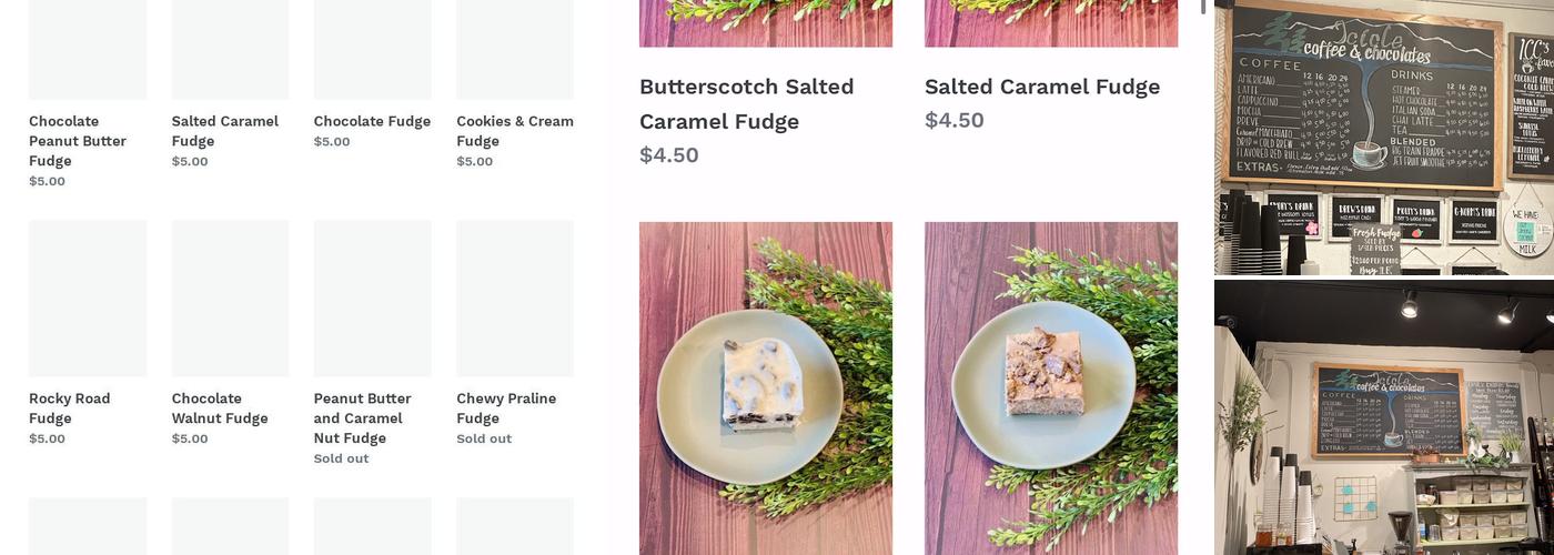 Icicle Coffee & Chocolates Menu