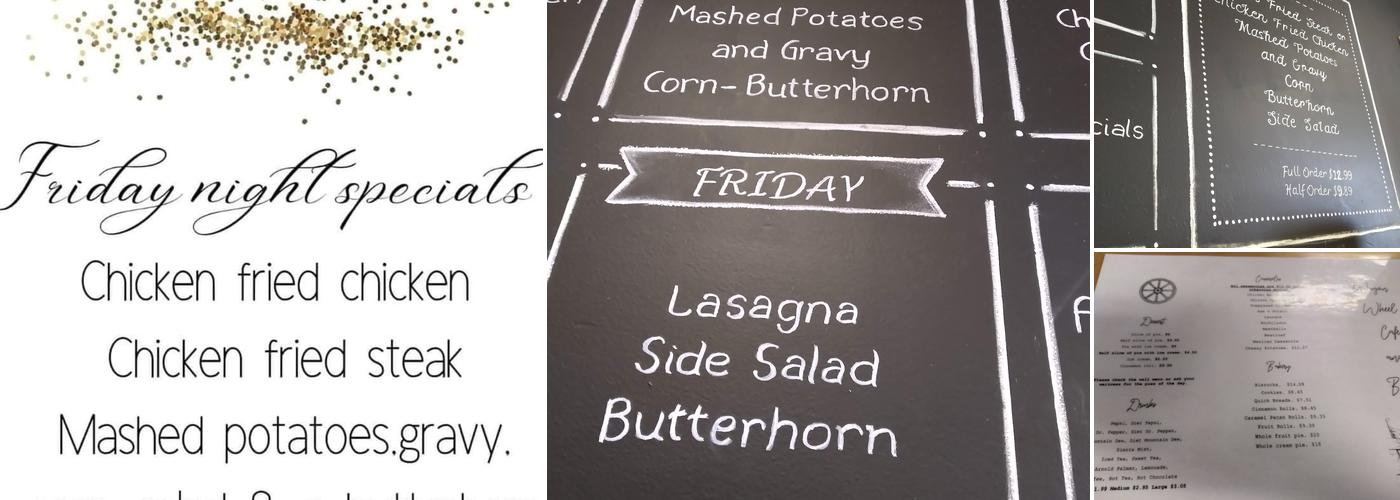 Wagon Wheel Cafe & Bakery Menu