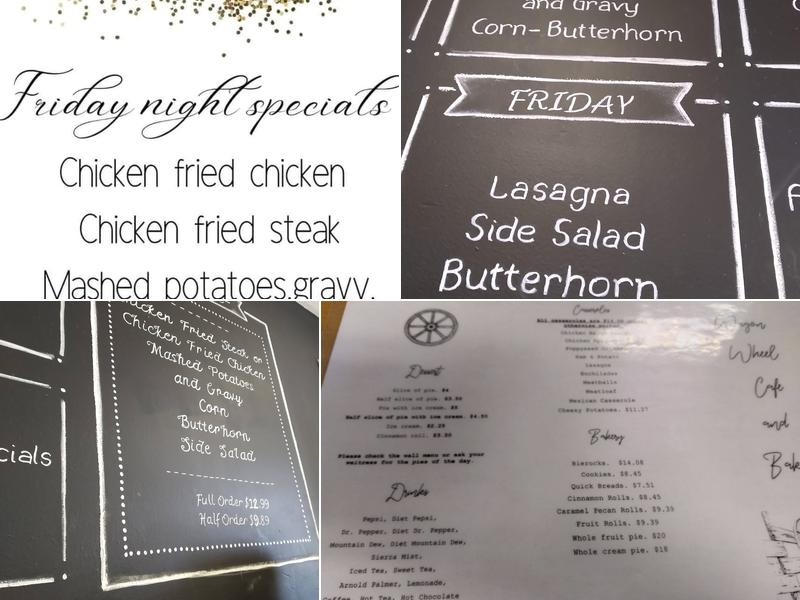 Wagon Wheel Cafe & Bakery Menu