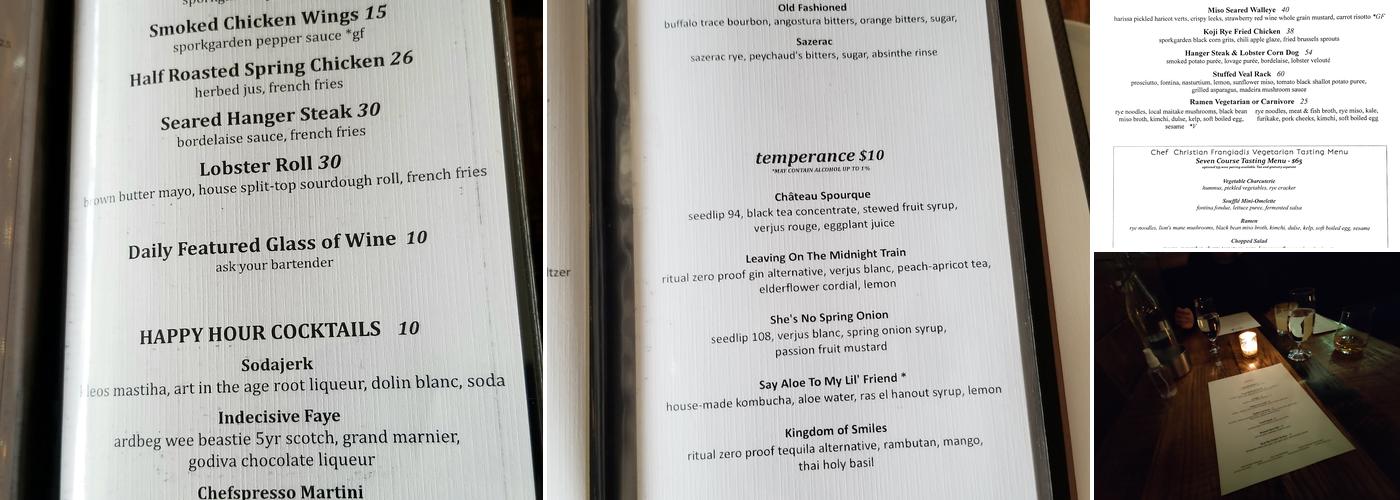 Spork Menu