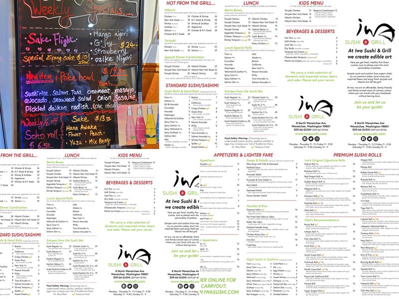 Iwa Sushi and Grill Menu