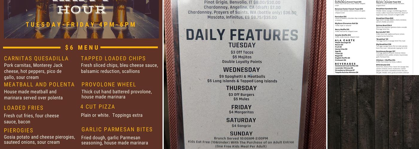 Tapped Brick Oven & Pour House Menu