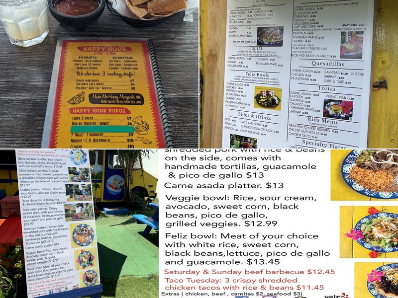 El Taco Feliz - Happy taco Menu