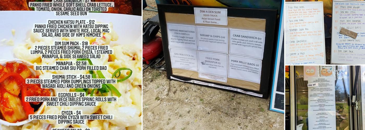 Dim 'N' Den Sum Menu