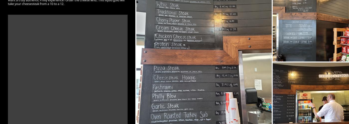 DP CHEESESTEAKS Menu