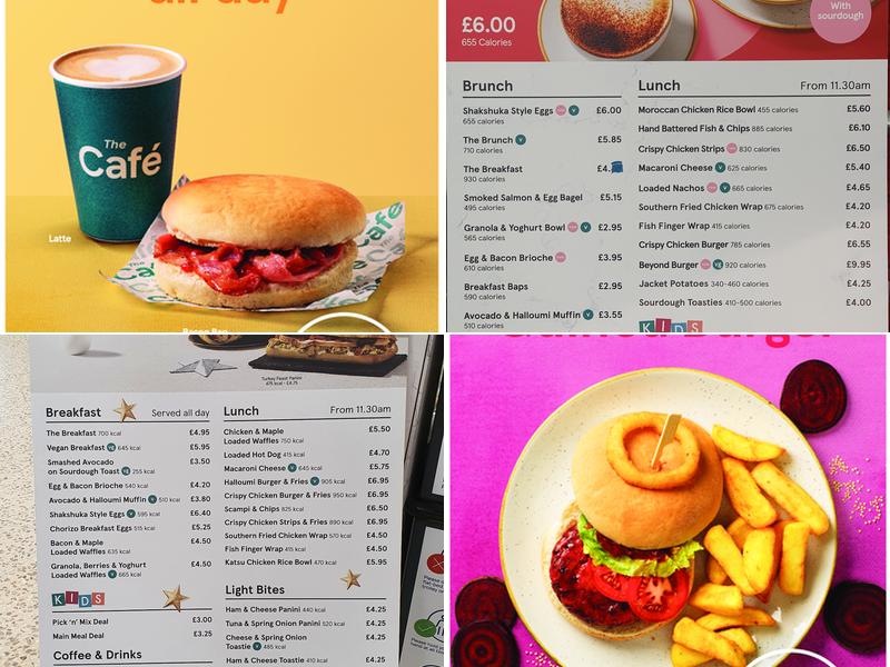 Tesco Cafe Menu