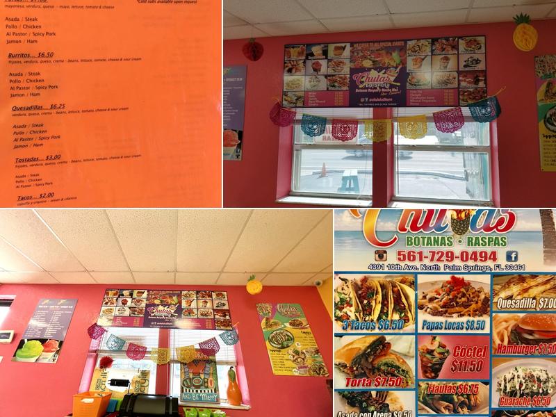 Chulas Menu