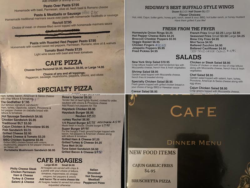 Aiello's Menu