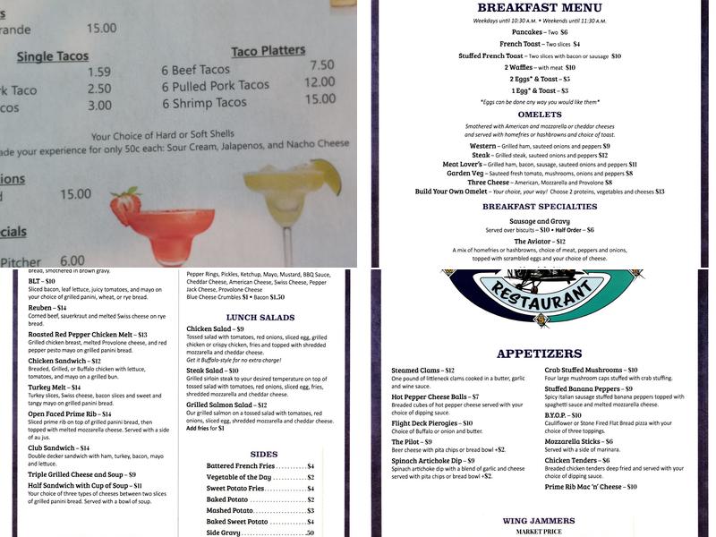 THE NEW WEST WIND RESTAURANT Menu