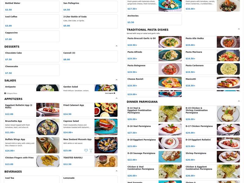 Rollatini Italian Restaurant & Catering Menu