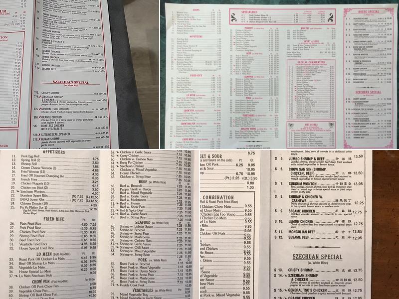 Green Tree Menu