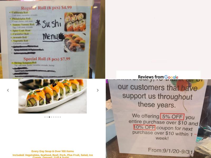 Kai Buffet Menu