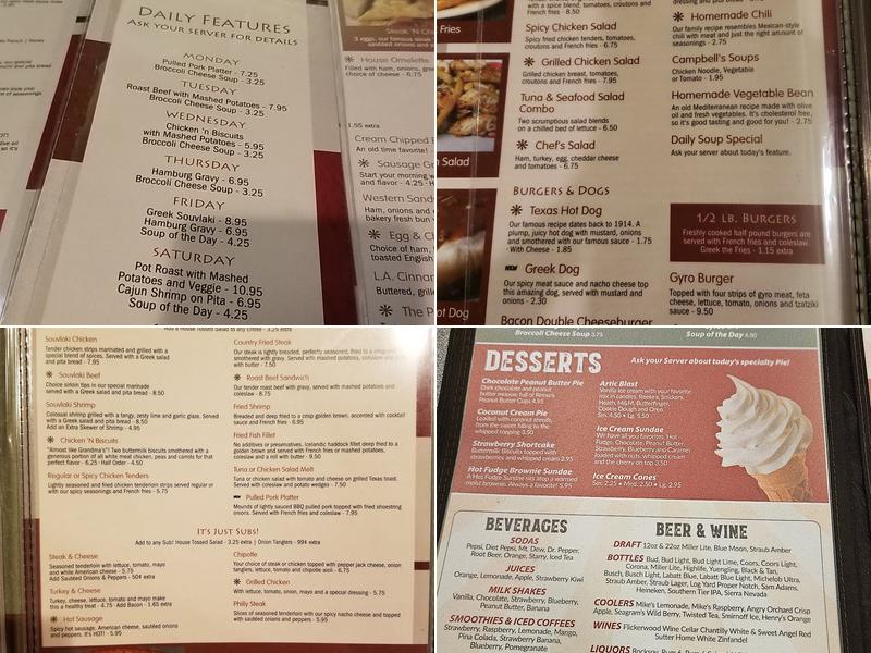 Texas Hot Lunch / 4 Sons Menu