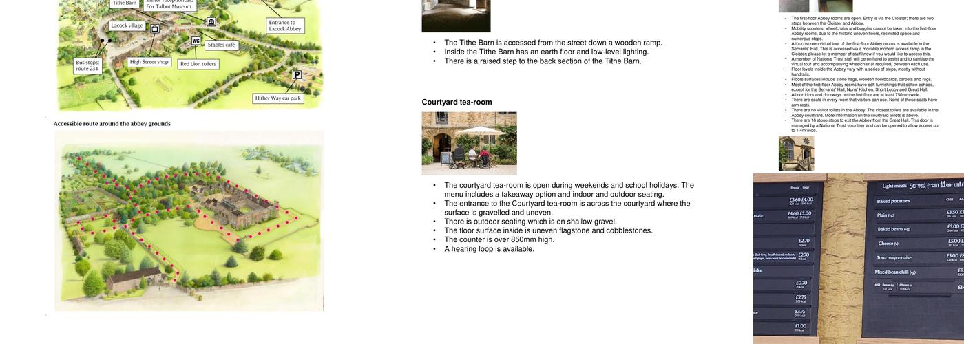 The Stables Cafe Menu