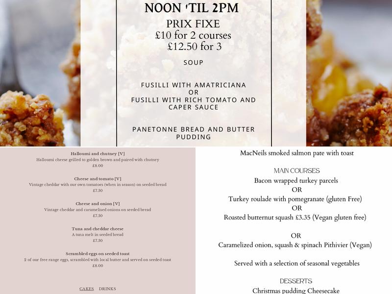 Barton Court Menu
