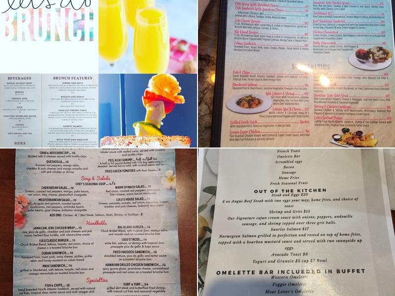 Lulu's Oceanside Grill Menu