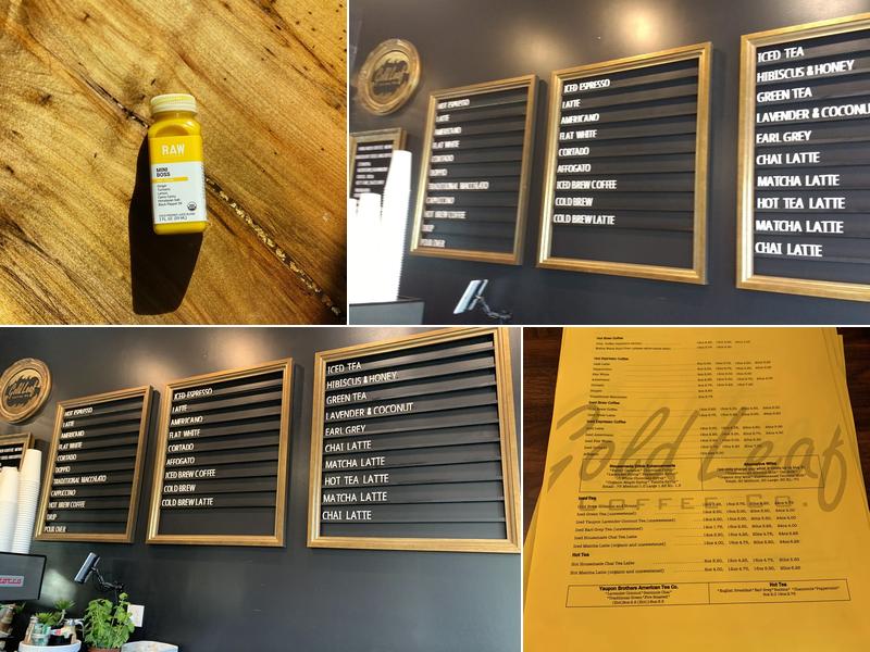 Gold Leaf Coffee Co. Menu