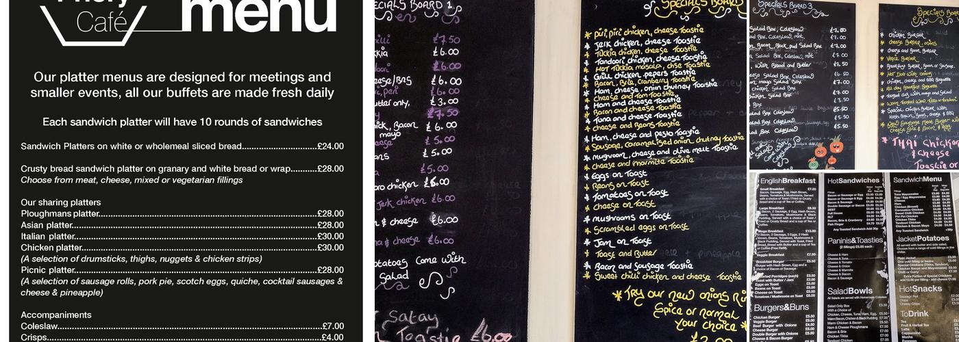 The Priory Cafe Menu