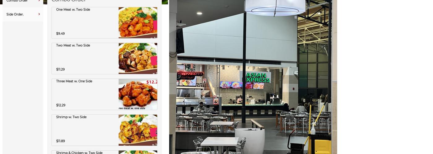 ASIAN EXPRESS Menu