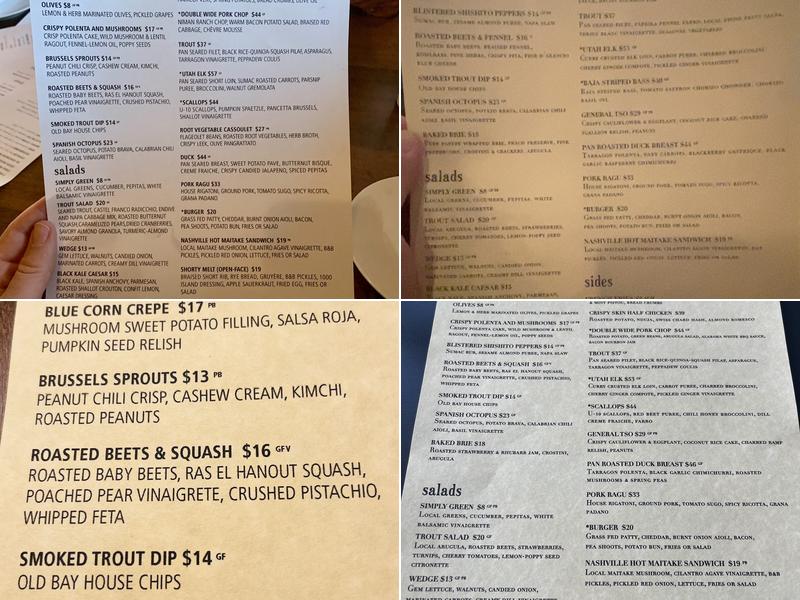 Twisted Fern Menu