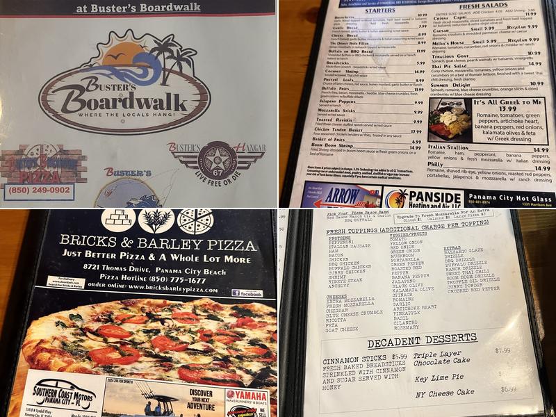 Bricks & Barley Pizza Menu