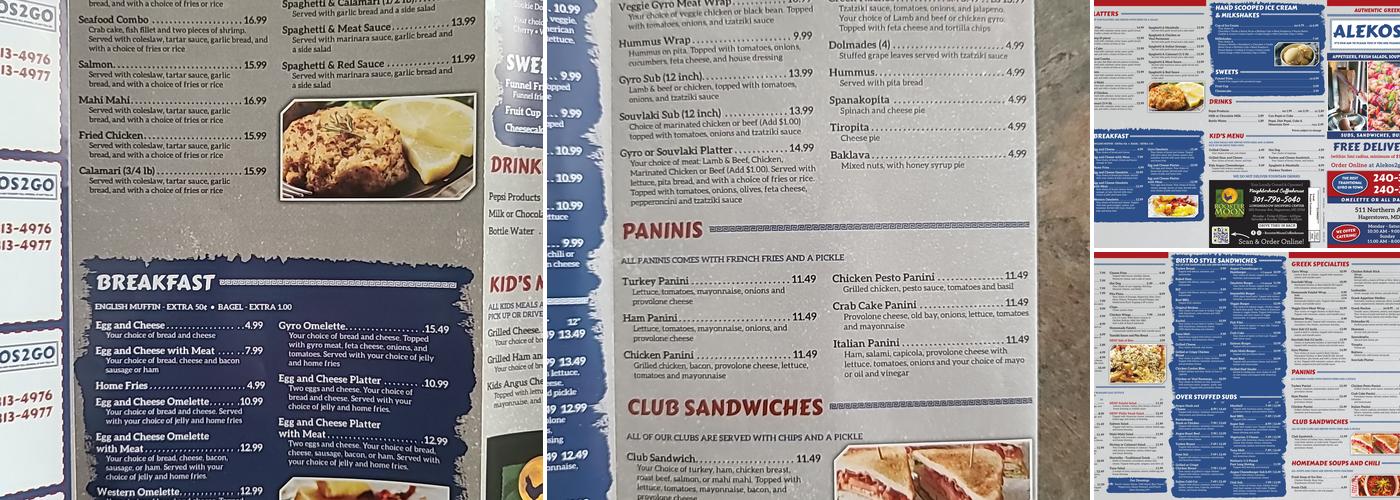 Alekos 2 Go Menu