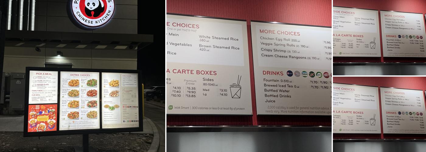 Panda Express Menu